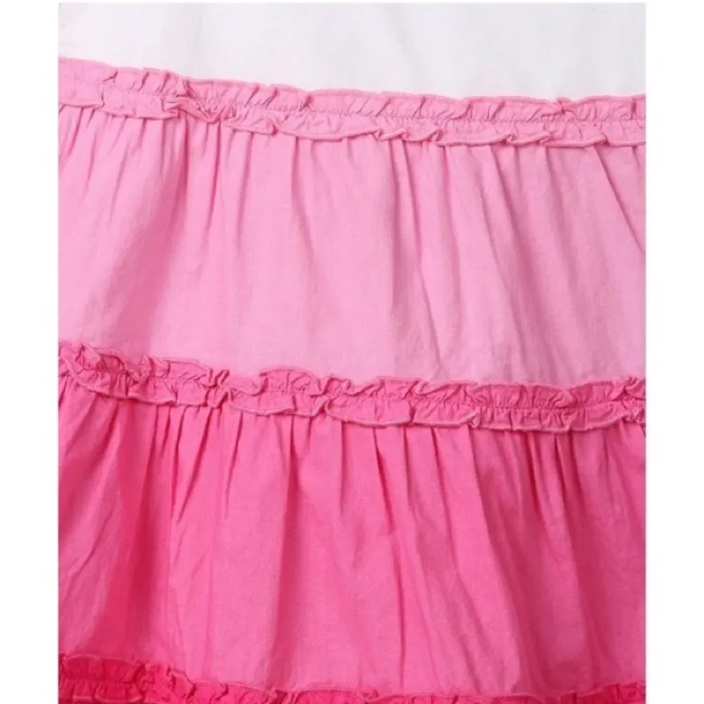 Pink Ombre Tiered Dress
